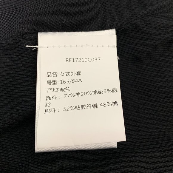 Balmain Womens Houndstooth Double-Breasted Blazer With Gold Buttons - Picture 6 of 7